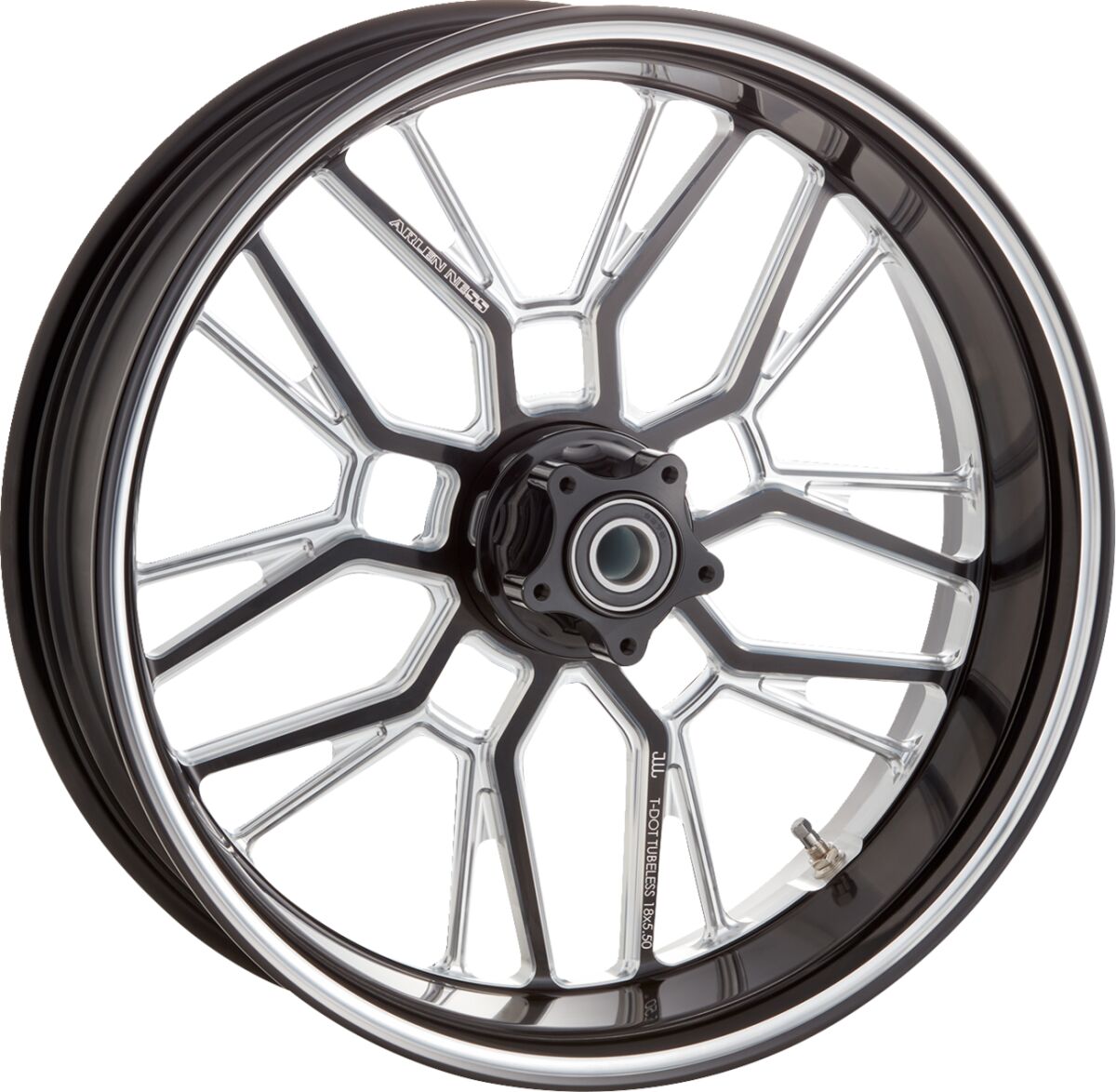 ARLEN NESS 330-023 Cerchio ANTERIORE POSTERIORE A RAGGI SDOPPIATI RIM 18 X 5.5 BLACK HARLEY DAVIDSON HONDA INDIAN VICTORY