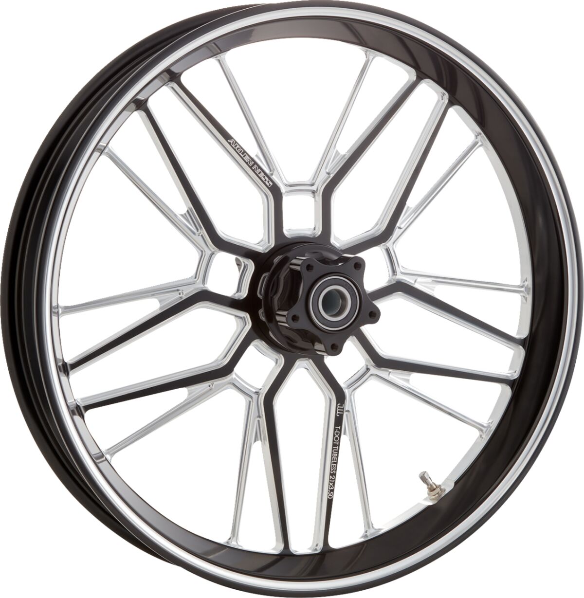 ARLEN NESS 330-025 Cerchio ANTERIORE A RAGGI SDOPPIATI RIM 21 X 3.5,BLACK HARLEY DAVIDSON HONDA INDIAN VICTORY