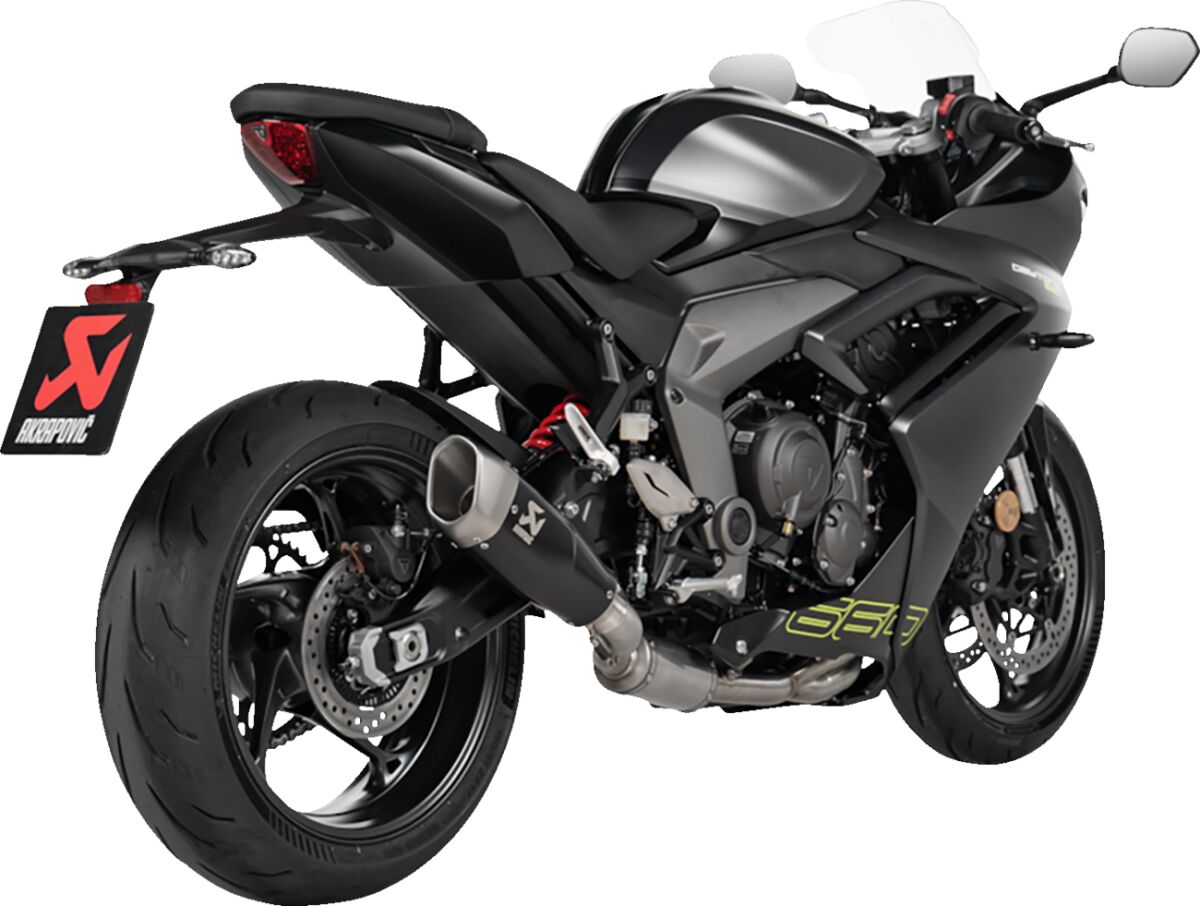 AKRAPOVIC S-T6R2-CQTBL SCARICO COMPLETO Racing Line TRIUMPH TRIDENT 660 ABS 21>25