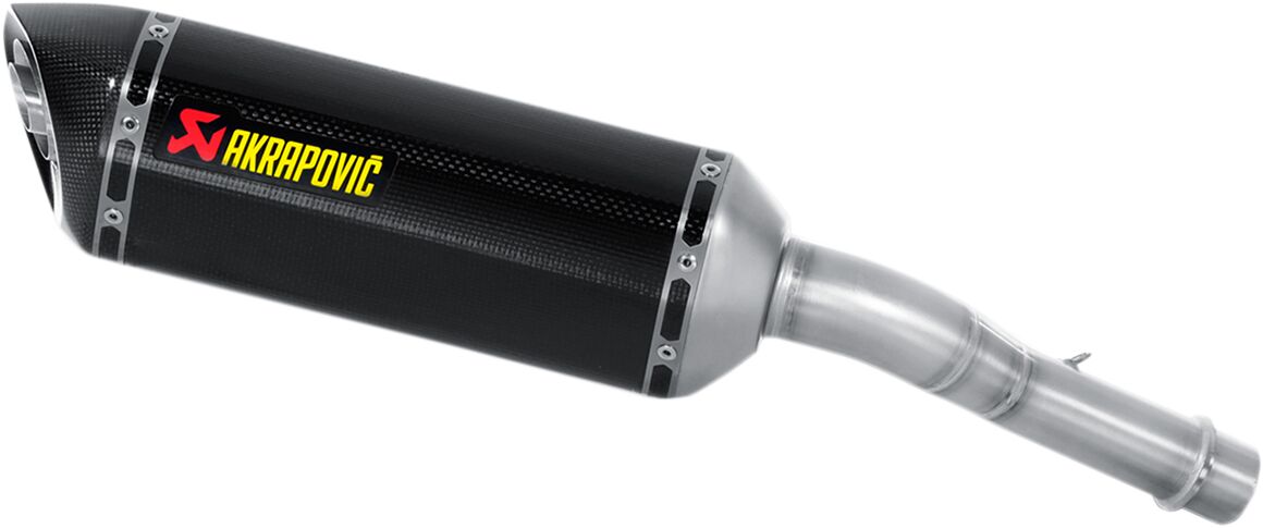 AKRAPOVIC S-K10SO20-HZC Silenziatore slip-on in fibra di carbonio KAWASAKI KLZ 1000 ABS 12>18