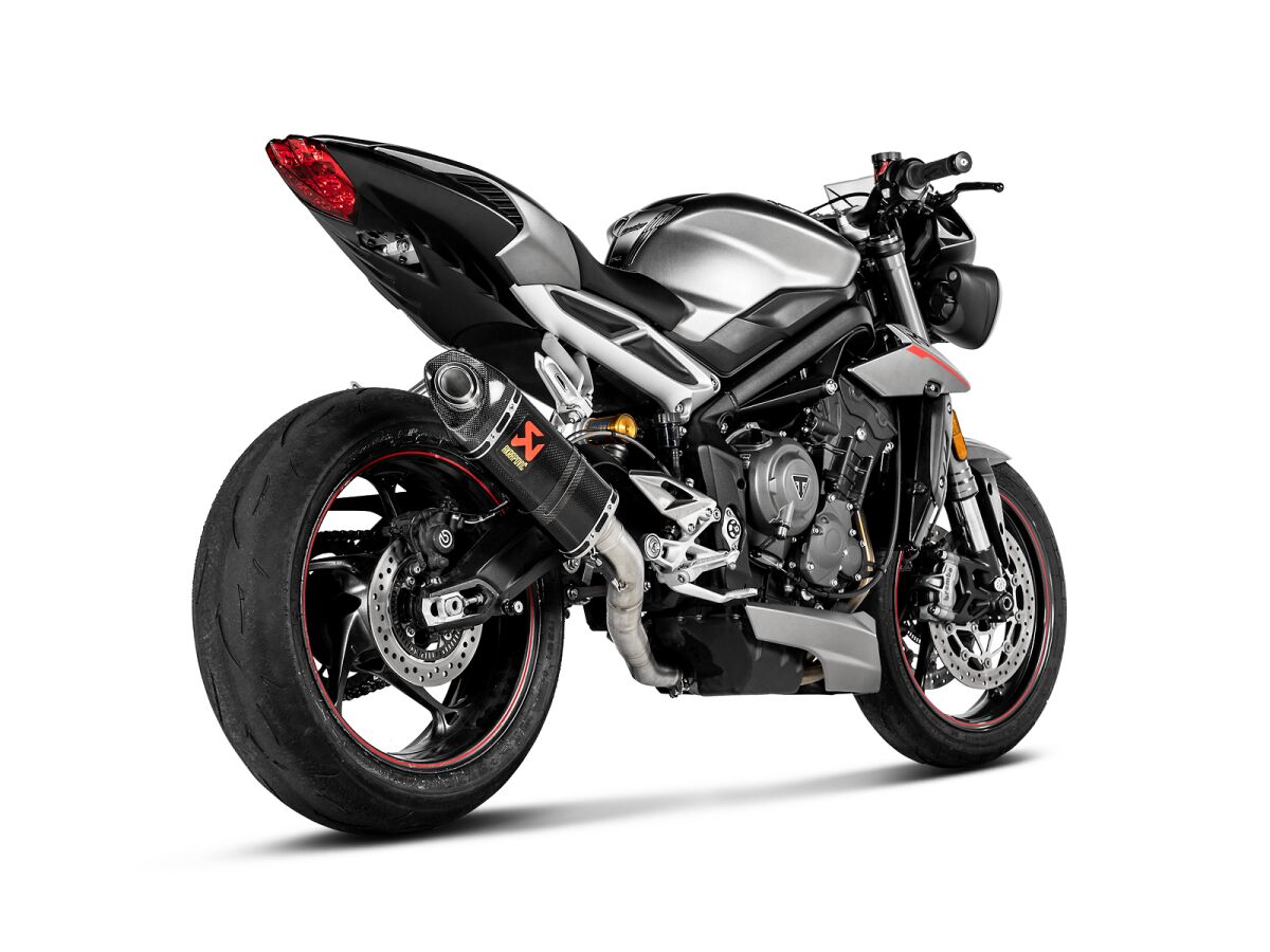AKRAPOVIC S-T7SO2-APC Silenziatore linea slip-on TRIUMPH STREET TRIPLE 765 RS ABS	17>23