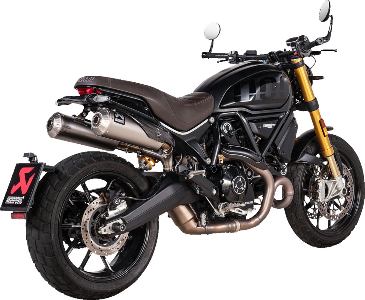 AKRAPOVIC S-D11SO13-HBFGT Silenziatore slip-on DUCATI SCRAMBLER 1100 ABS 21>24