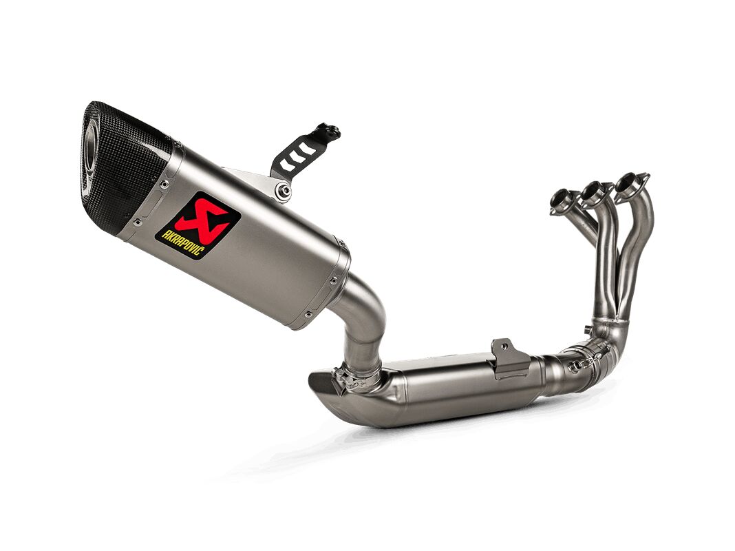 AKRAPOVIC S-Y9R15-HAPT/2 Sistema di scarico completo Racing Line YAMAHA MT-09 ABS 24>25