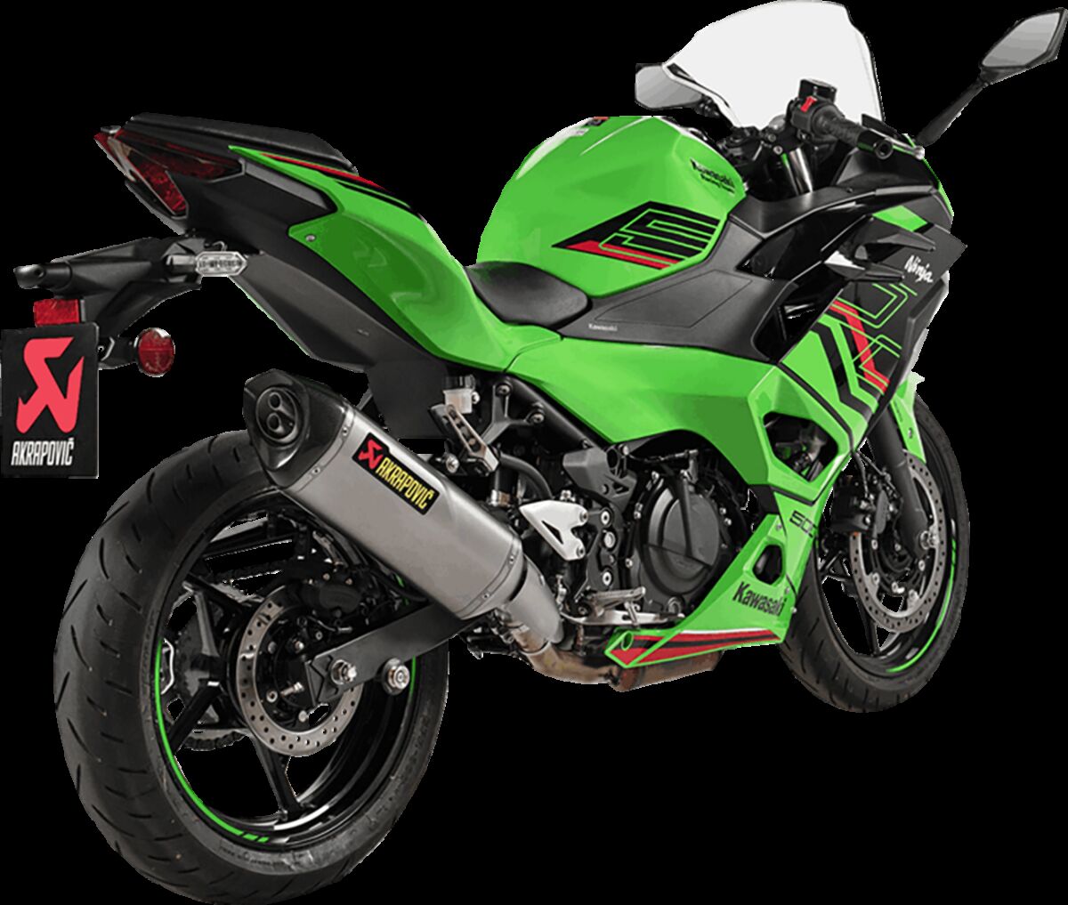 AKRAPOVIC S-K5SO1-HRT Silenziatore linea slip-on KAWASAKI NINJA 500 ABS 24>25