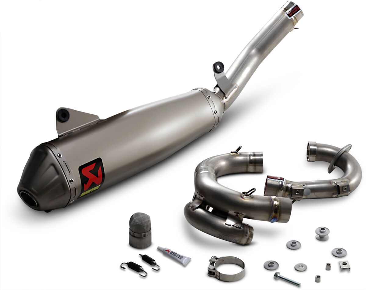 AKRAPOVIC S-Y4MET15-CIBNTA SCARICO COMPLETO Evolution Line FANTIC XXF 450 20>24