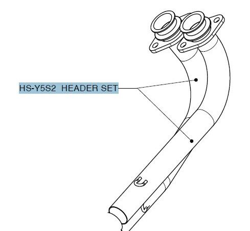 AKRAPOVIC HS-Y5S2 Collettori YAMAHA XP 500 T-Max 08>11