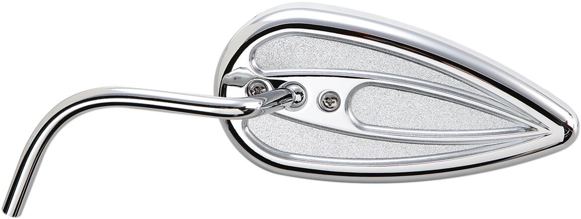 ARLEN NESS 13-035 Specchietto SX CROMO a goccia con stelo acciaio HARLEY DAVIDSON HONDA YAMAHA SUZUZKI KAWASAKI