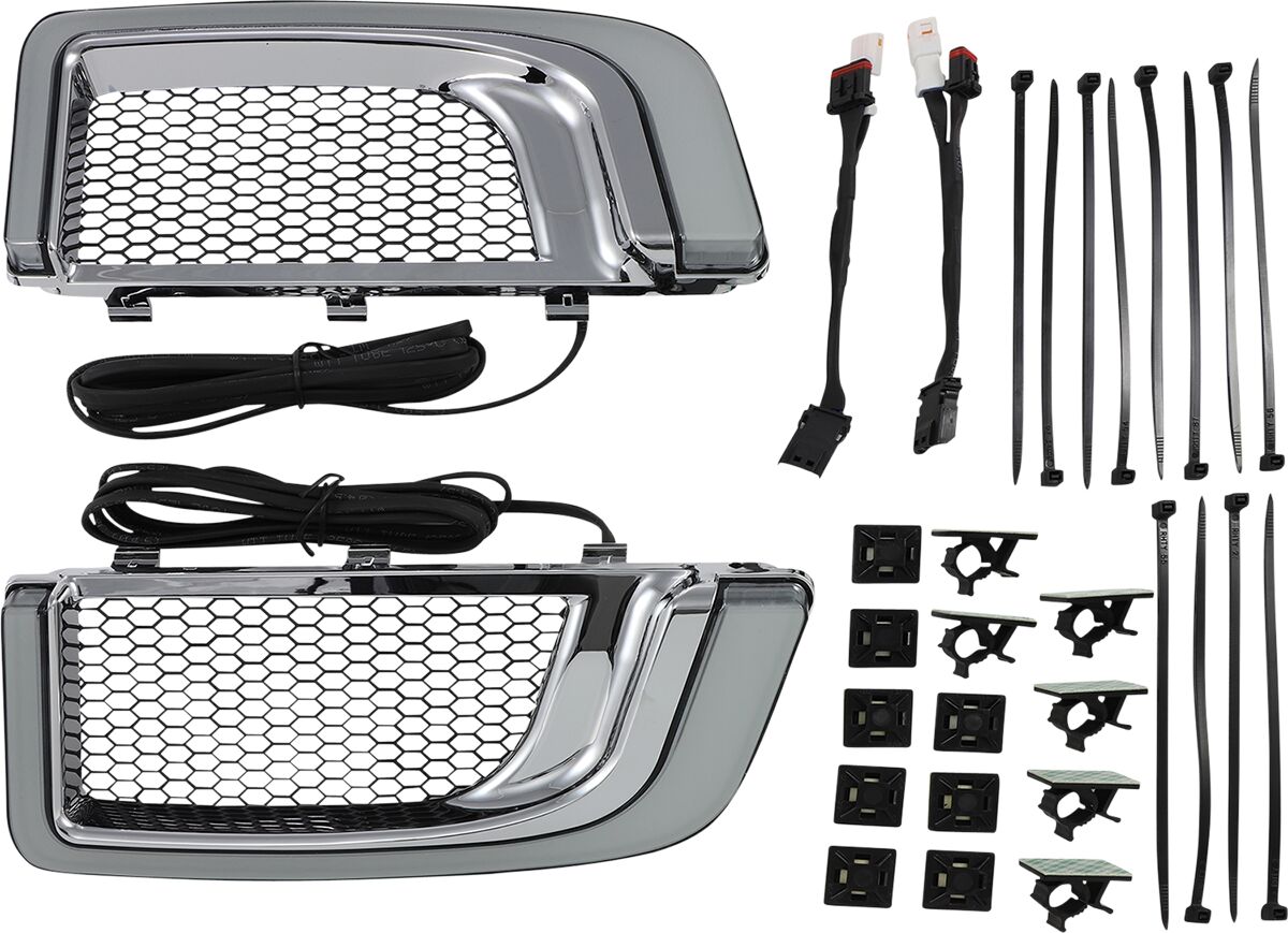 KURYAKYN KUR5063 Inserti LED Tracer per griglia carenatura inferiore Harley Davidson FLTRK 1868 ABS Road Glide Limited 114  14>24