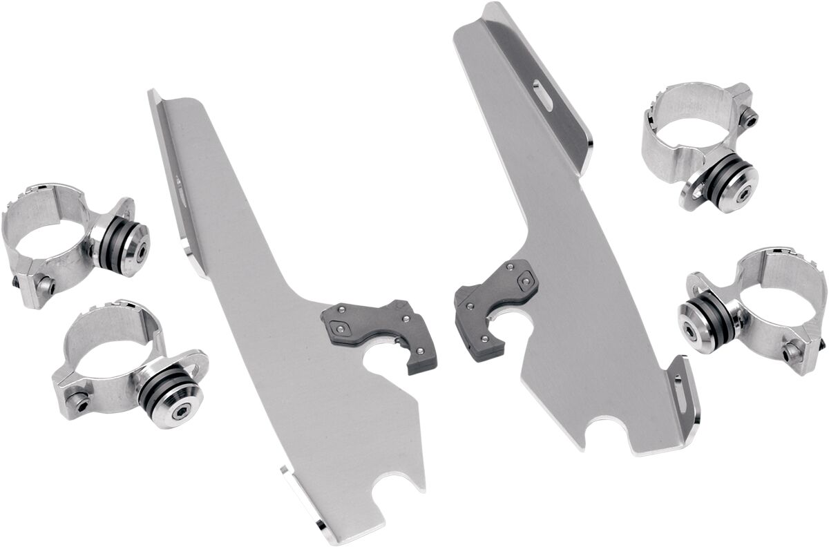 MEMPHIS SHADES MEM8968 KIT STAFFE completo a sgancio rapido Fats/Slim HARLEY DAVIDSON FXSTC 1584 80>10