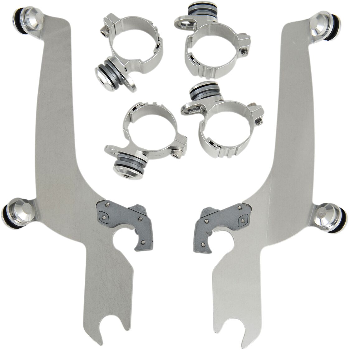 MEMPHIS SHADES MEM8920 KIT STAFFE completo a sgancio rapido per parabrezza sportivi HARLEY DAVIDSON FXSTC 1584 80>10