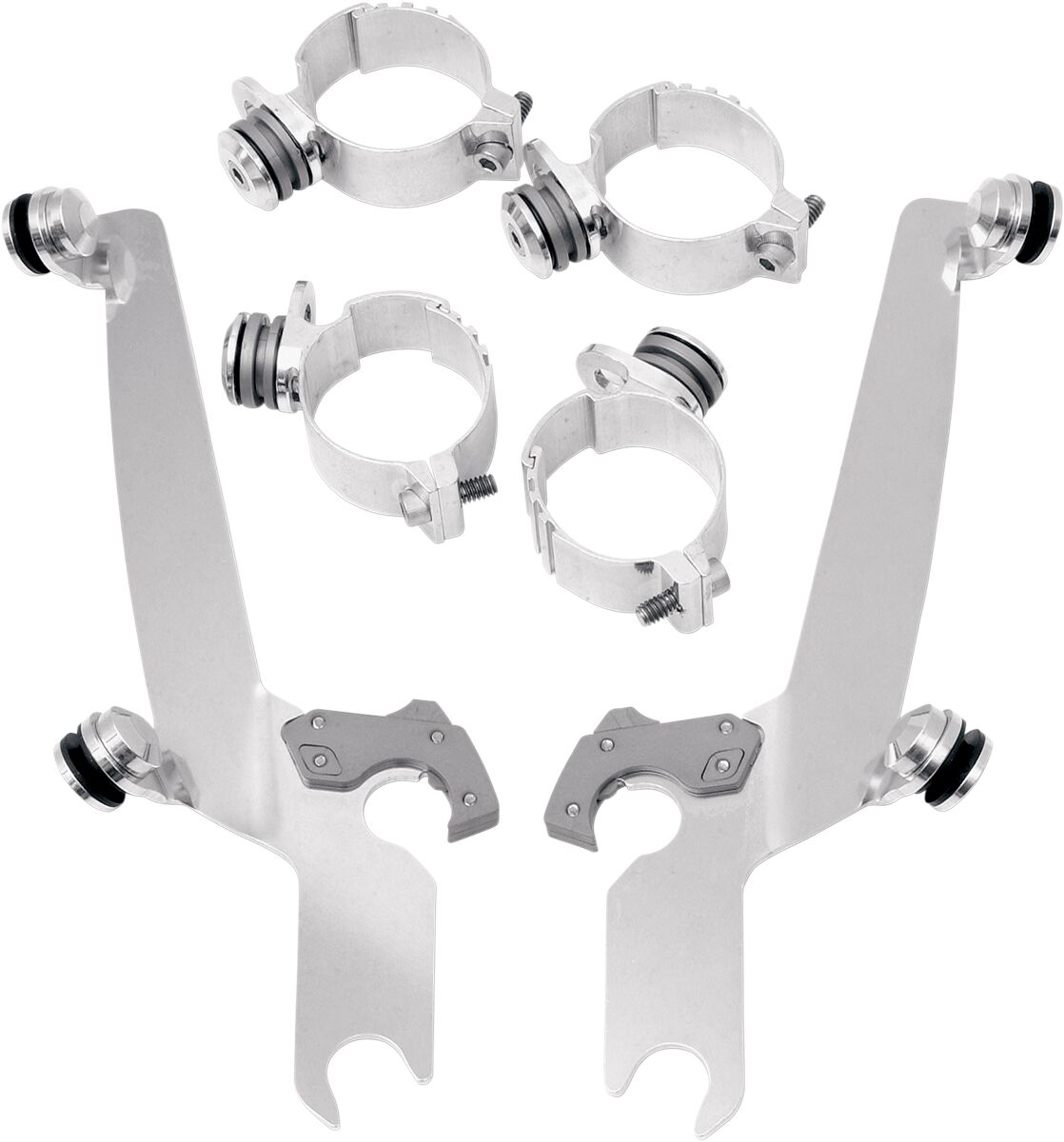MEMPHIS SHADES MEM8928 KIT STAFFE completo a sgancio rapido per parabrezza sportivi HARLEY DAVIDSON FXST 1750 ABS 06>24