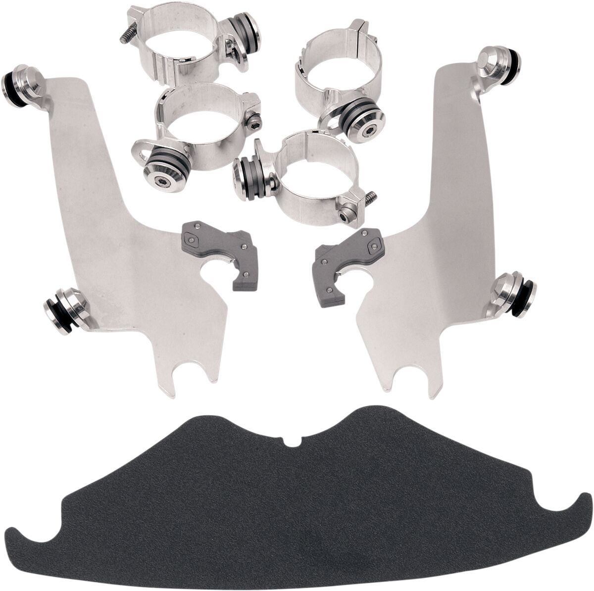 MEMPHIS SHADES MEM8927 KIT STAFFE completo a sgancio rapido per parabrezza sportivi HARLEY DAVIDSON VRSCAW 1250 ABS 02>10