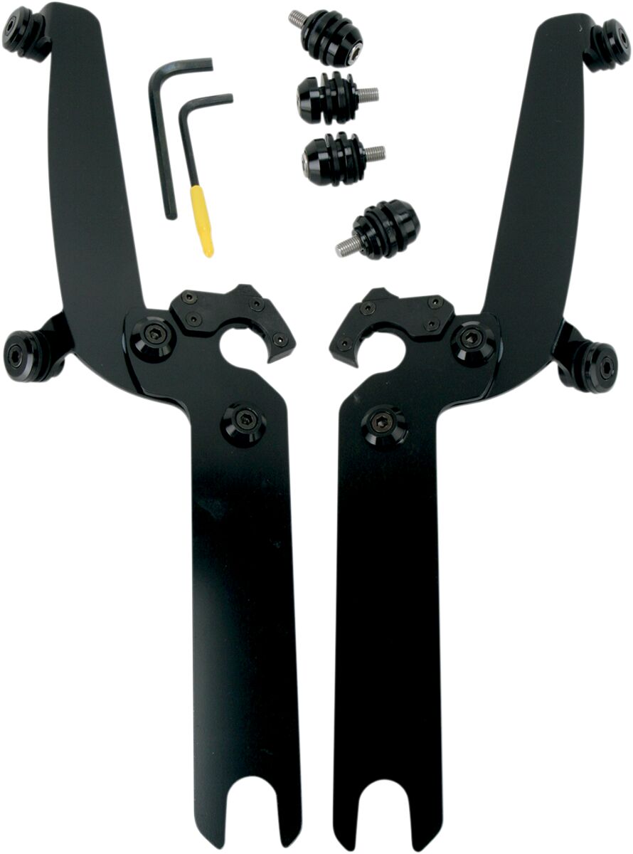 MEMPHIS SHADES MEB8922 KIT STAFFE completo a sgancio rapido per parabrezza sportivi HARLEY DAVIDSON FLS 1690 86>17