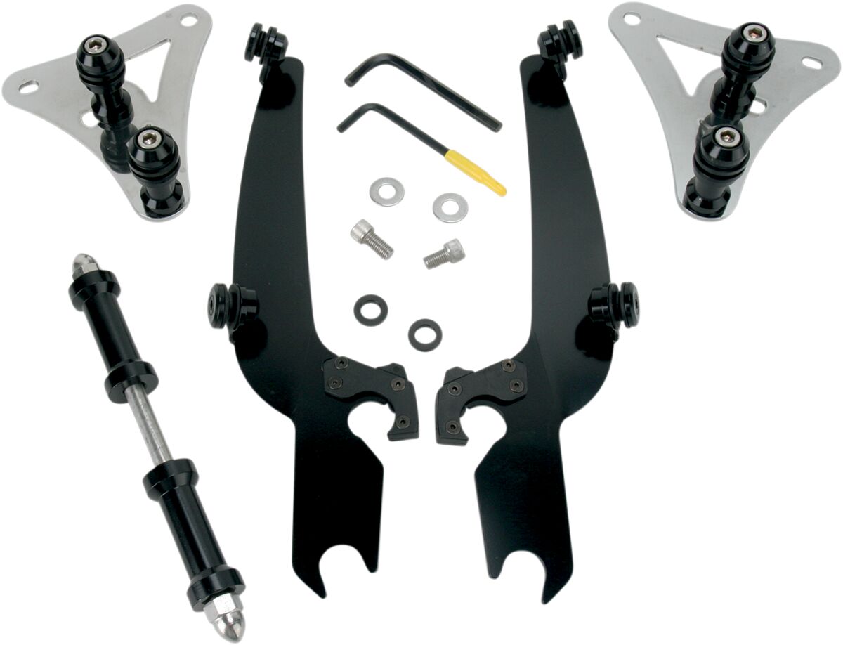 MEMPHIS SHADES MEB8926 KIT STAFFE completo a sgancio rapido per parabrezza sportivi HARLEY DAVIDSON FLSTSC 1584 88>07