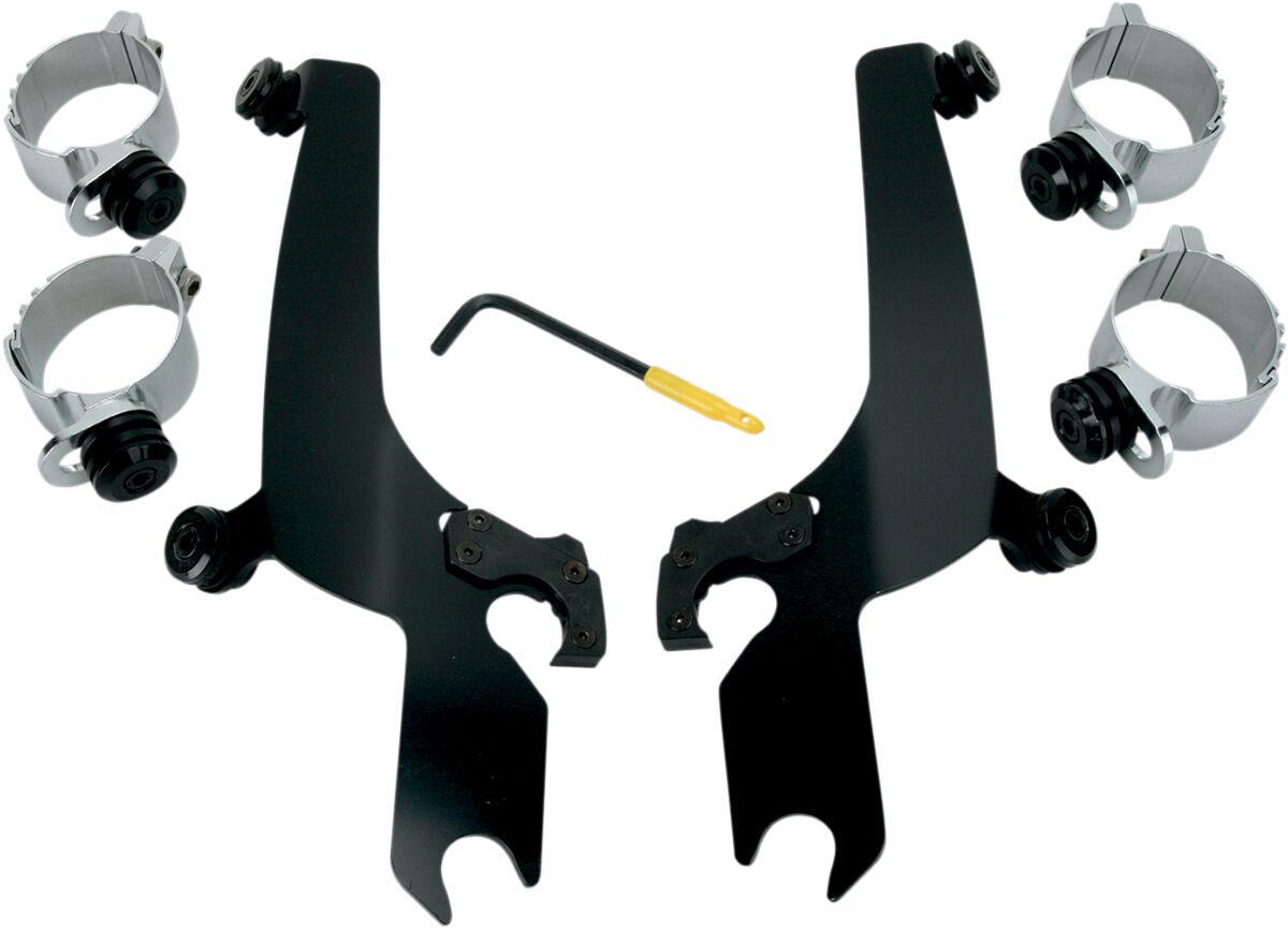 MEMPHIS SHADES MEB8929 KIT STAFFE completo a sgancio rapido per parabrezza sportivi HARLEY DAVIDSON FXDF 1690 06>17