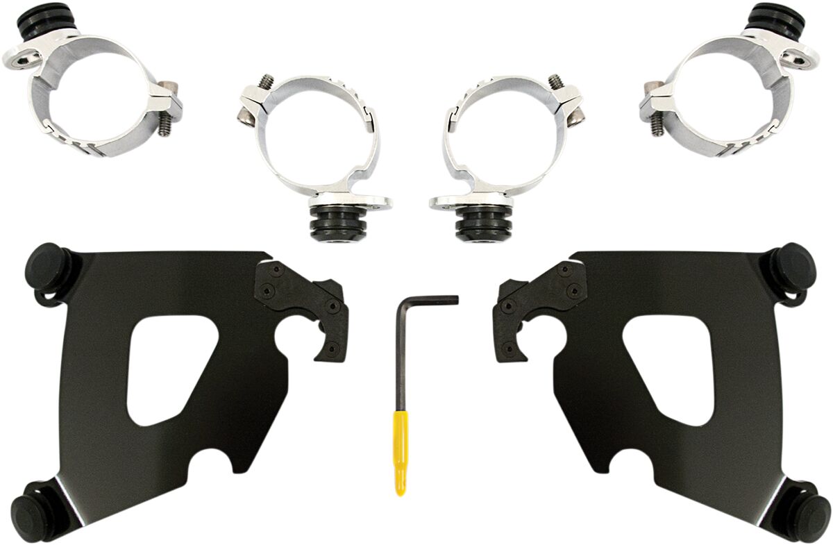 MEMPHIS SHADES MEB1994 KIT STAFFE a sgancio rapido per carenatura Cafe HARLEY DAVIDSON FXST 1750 ABS 06>24