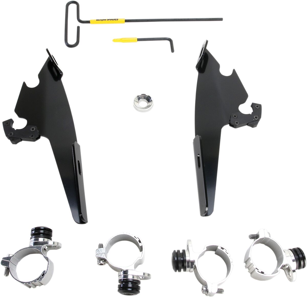 MEMPHIS SHADES MEB2004 KIT STAFFE a sgancio rapido per carenature Batwing HARLEY DAVIDSON XL 883 L 11>19
