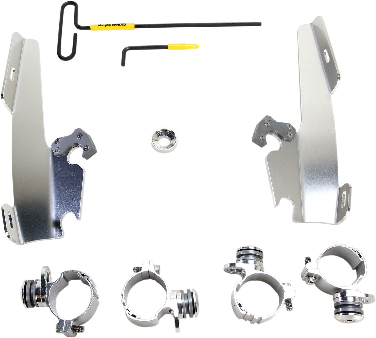 MEMPHIS SHADES MEK1999 KIT STAFFE a sgancio rapido per carenature Batwing HARLEY DAVIDSON XL 883 N 86>22