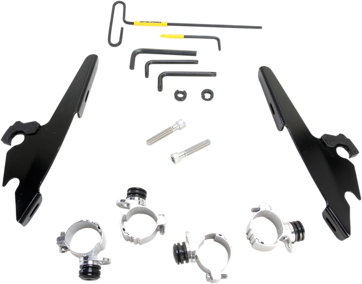 MEMPHIS SHADES MEB2009 KIT STAFFE a sgancio rapido per carenature Batwing HARLEY DAVIDSON XL 1200 X ABS 10>15