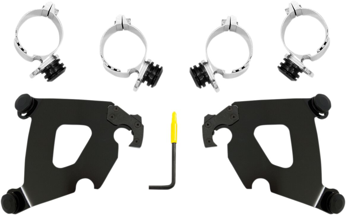 MEMPHIS SHADES MEB2034 KIT STAFFE a sgancio rapido per carenatura Cafe HARLEY DAVIDSON FXLRS 1868 ABS 18>21