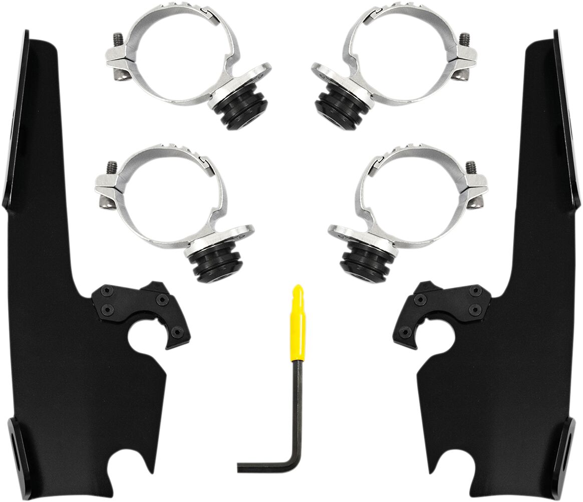 MEMPHIS SHADES MEB2036 KIT STAFFE a sgancio rapido per carenature Batwing HARLEY DAVIDSON FXLR 1750 ABS 18>20