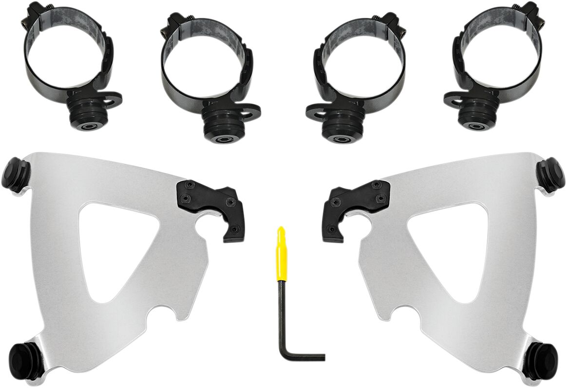 MEMPHIS SHADES MEK2043 KIT STAFFE a sgancio rapido Road Warrior HARLEY DAVIDSON FXLRS 1923 ABS 18>24