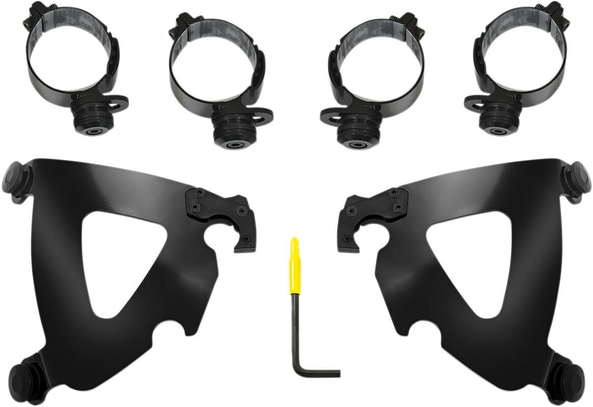 MEMPHIS SHADES MEB2043 KIT STAFFE a sgancio rapido Road Warrior HARLEY DAVIDSON FXLRS 1923 ABS 18>24