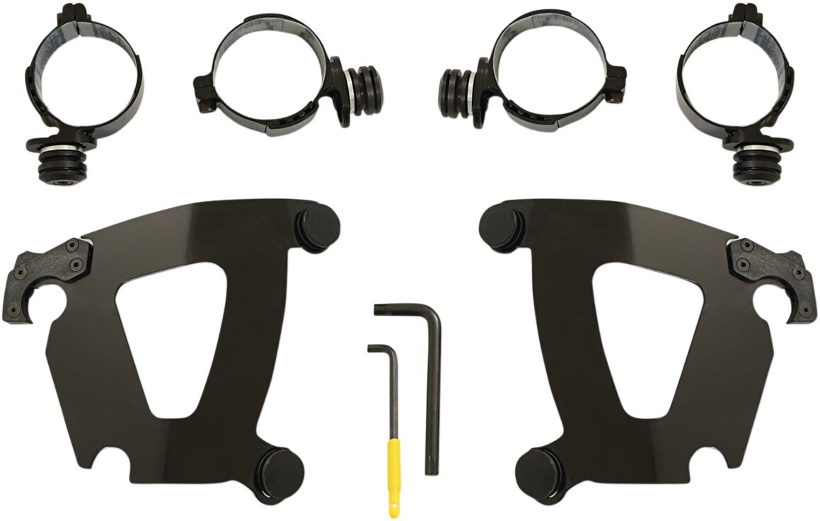 MEMPHIS SHADES MEB2050 KIT STAFFE a sgancio rapido Road Warrior HARLEY DAVIDSON FXFBS 1868 ABS 18>23