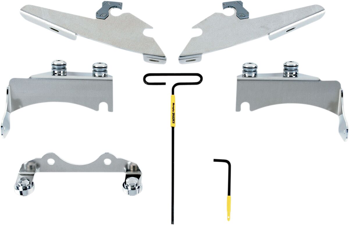 MEMPHIS SHADES MEM8962 Kit di montaggio completo a sgancio rapido per parabrezza Fats/Slim KAWASAKI VN 900 06>24