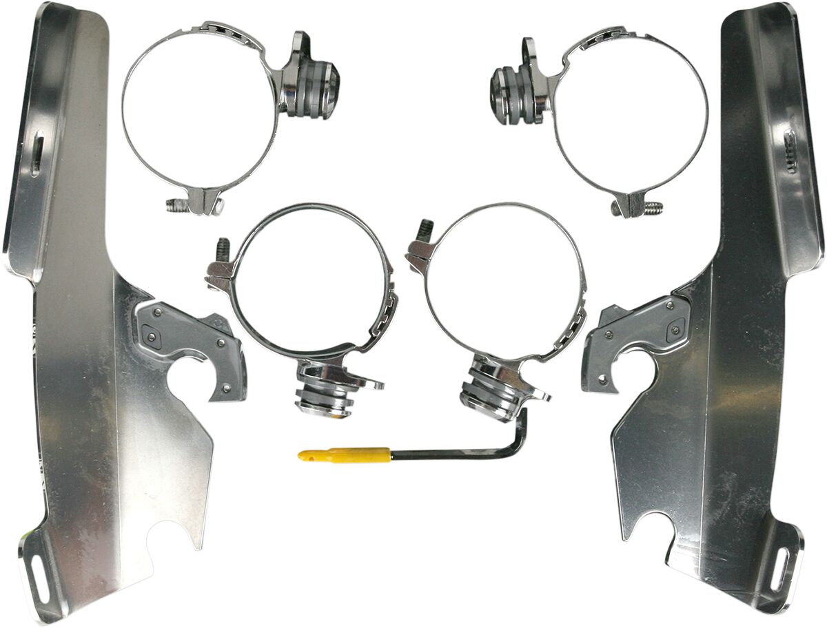 MEMPHIS SHADES MEM8985 KIT STAFFE completo a sgancio rapido per parabrezza Fats/Slim HONDA VTX 1800 T 02>08