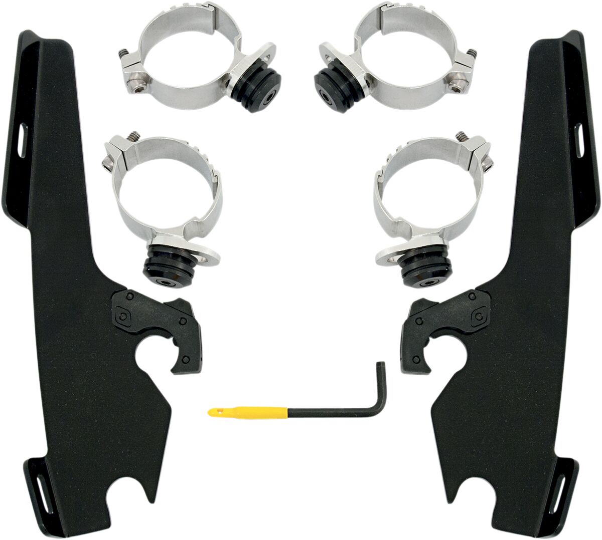 MEMPHIS SHADES MEB1960 KIT STAFFE completo a sgancio rapido per parabrezza Fats/Slim HONDA VT 1300 CX ABS 10>24