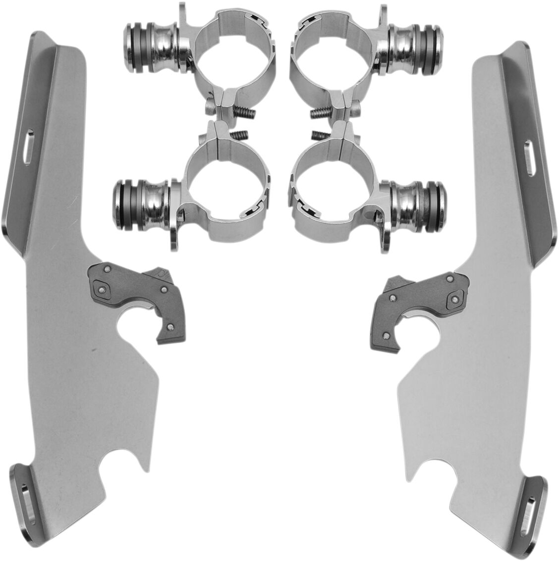 MEMPHIS SHADES MEK1968 KIT STAFFE completo a sgancio rapido per parabrezza Fats/Slim HONDA VT 1300 CS 10>14