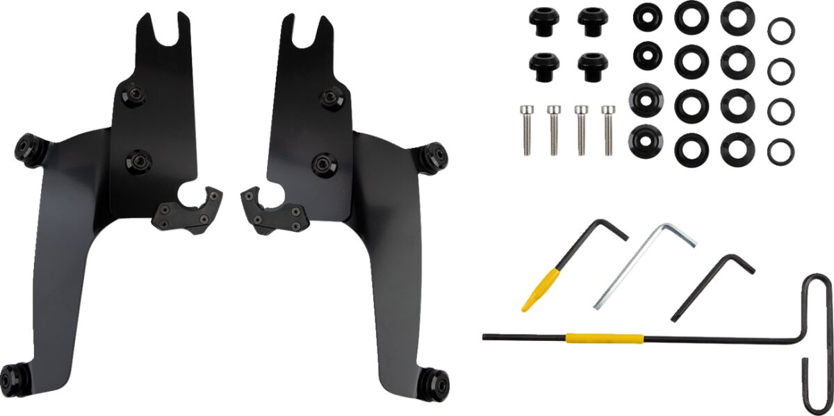 MEMPHIS SHADES MEB2070 Kit  STAFFE sgancio rapido per parabrezza Sportshield INDIAN CHIEF 111 ABS 22>24