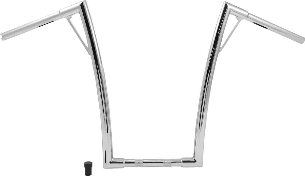 BURLY BRAND B12-7011C Manubrio Louie (altezza 48,5 cm , diametro 25,4 mm) Cromato Harley Davidson FXBB 1923 ABS Softail Street Bob 117 25>25