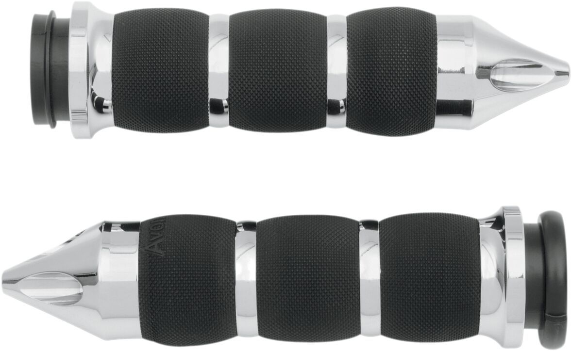AVON GRIPS AIR-90-CH-FL-SP Manopole con cuscinetti d’aria Spike D 25,4 CROMO HARLEY DAVIDSON HONDA TRIUMPH KAWASAKI YAMAHA
