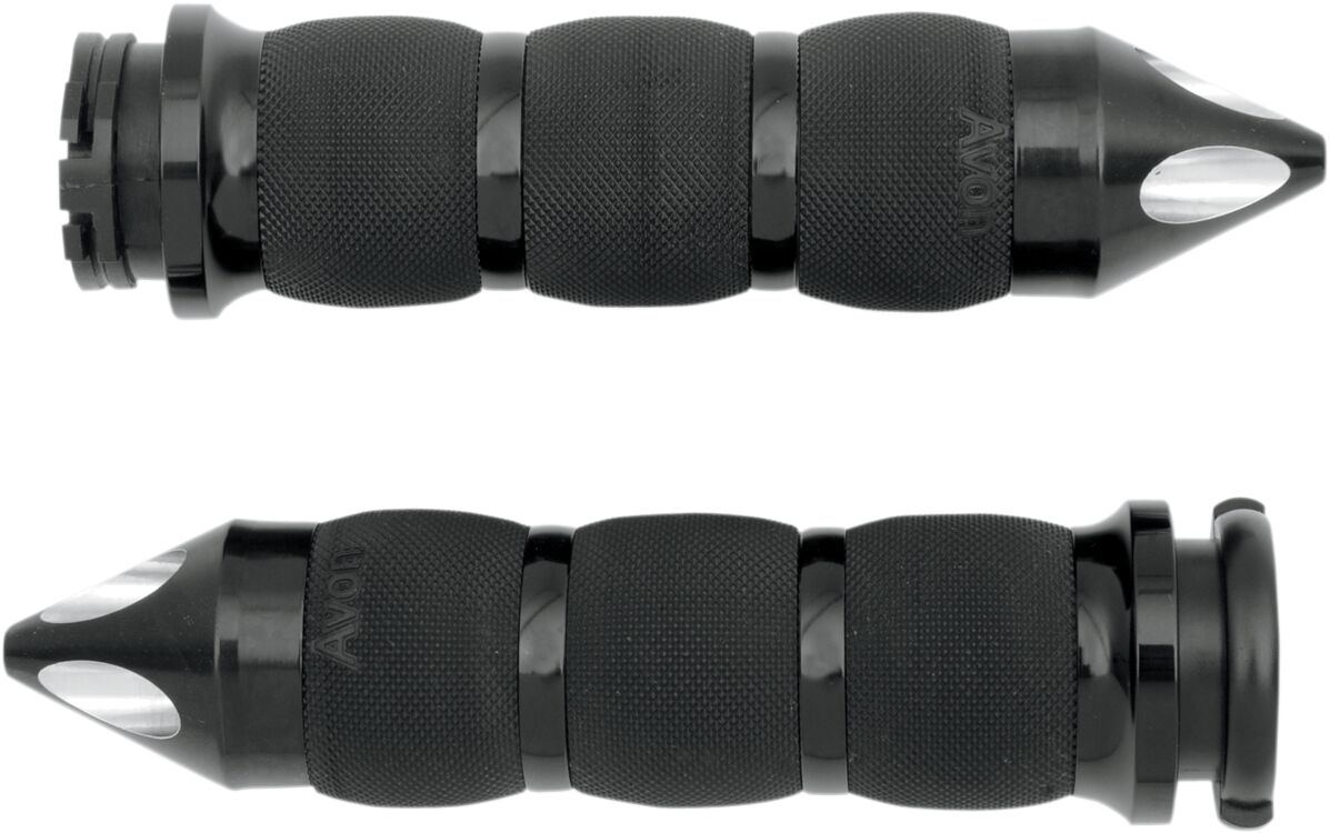 AVON GRIPS AIR-90-ANO-SPK Manopole con cuscinetti d’aria Spike D 25,4 MM BLACK HARLEY DAVIDSON YAMAHA HONDA KAWASAKI