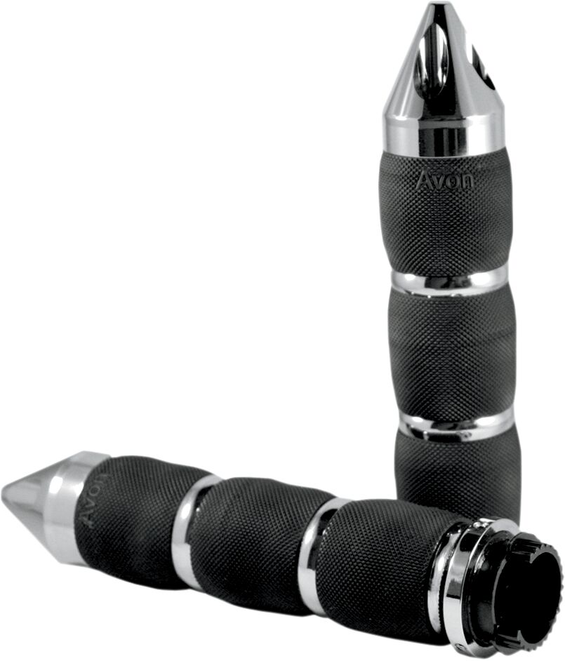AVON GRIPS MT-AIR-90-CH-SP Manopole con cuscinetti d’aria Spike D 25,4 MM CROMO HARLEY DAVIDSON HONDA TRIUMPH SUZUKI YAMAHA