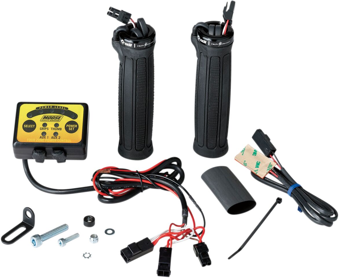 MOOSE 215072 Kit manopole installazione rapida riscaldamento a quattro zone per QUAD POLARIS CF MOTO CAN AM