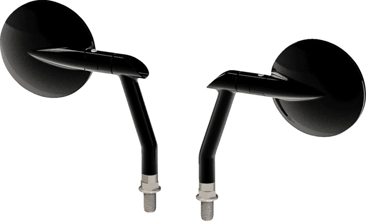 BURLY BRAND B16-1501B Specchietti Hot Rod Rotondo Nero