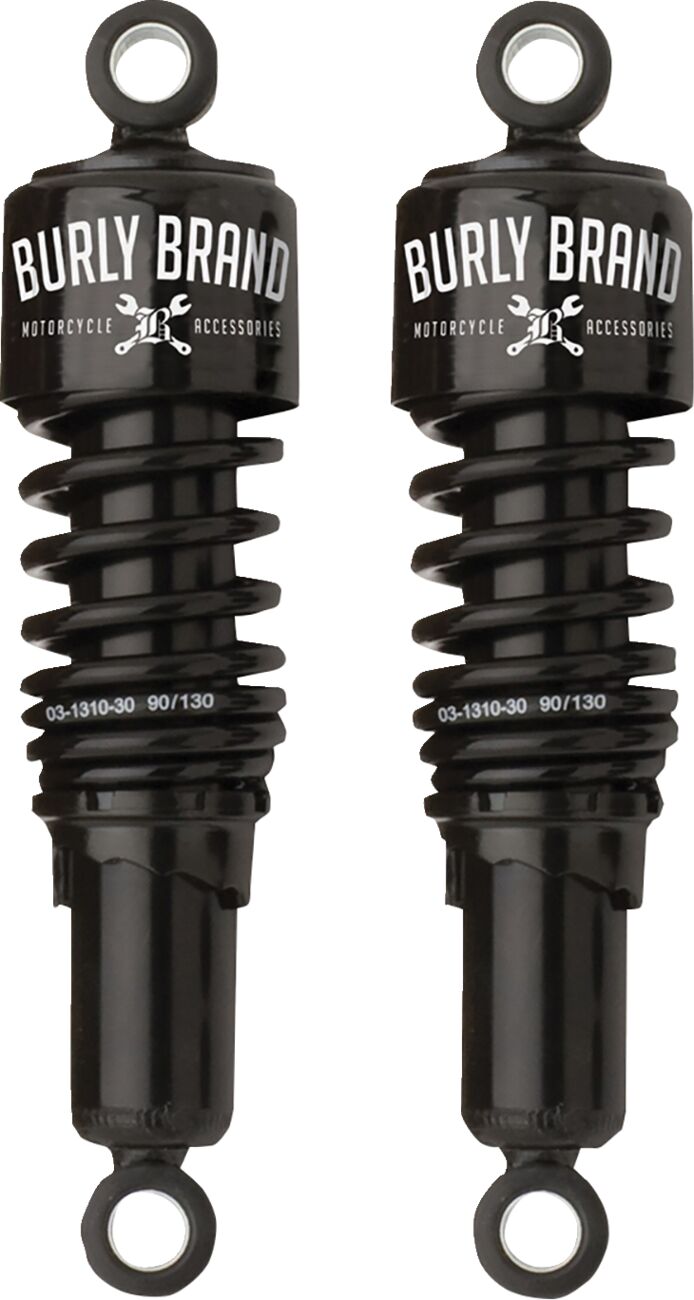 BURLY BRAND B28-1202B Ammortizzatori Slammer 10,5″ (lunghezza 267 mm) NERO Harley Davidson FXDF 1690 Dyna Fat Bob 12>17