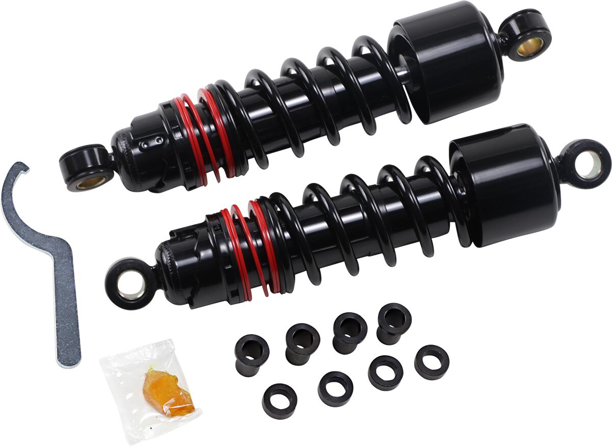 BURLY BRAND B28-1206B Ammortizzatori Slammer Plus lunghezza 267 mm NERO Harley Davidson XL 883 N Sportster Iron 09>22