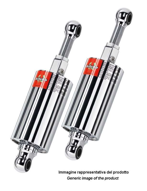 BITUBO HD015HMG12 Ammortizzatori HMG standard cromati Harley Davidson FLSS 1800 ABS Softail Slim S 00>17