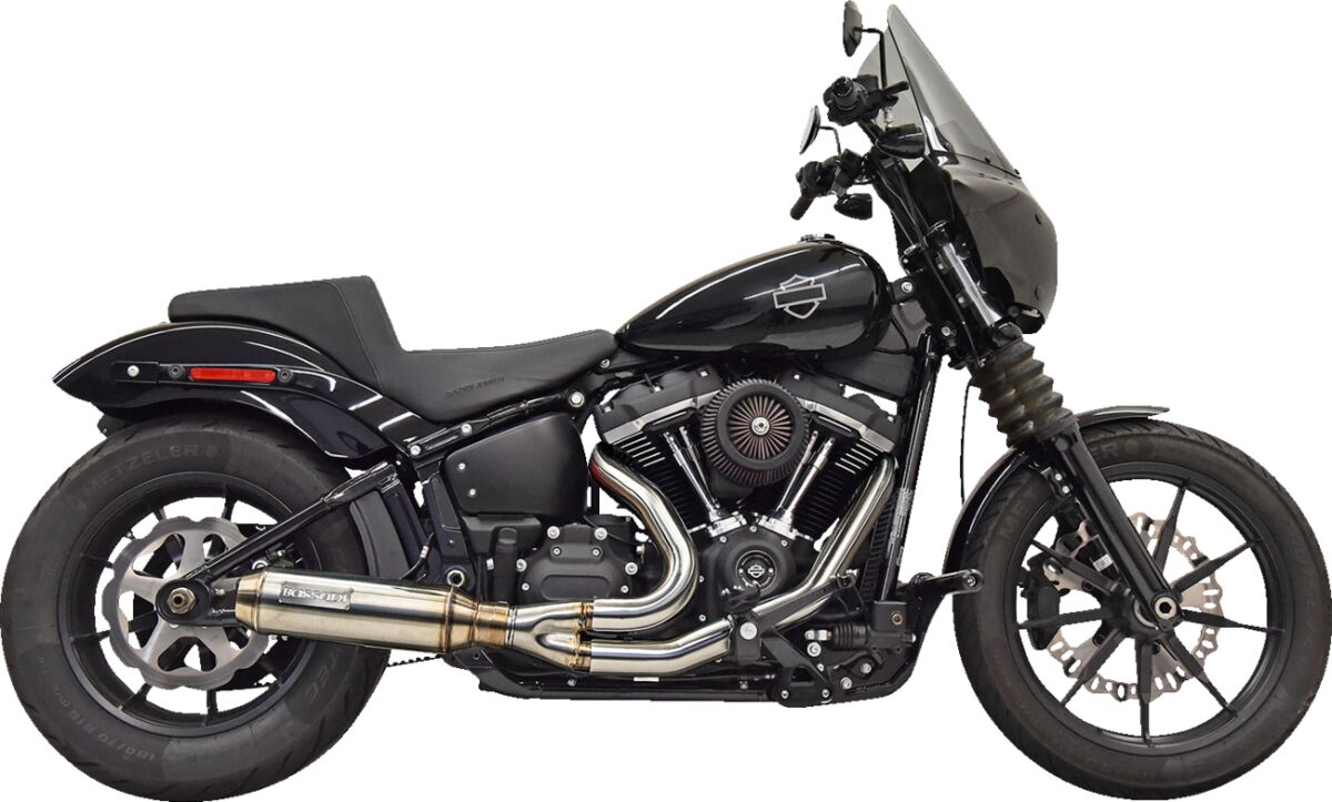 BASSANI XHAUST 1S77SS SCARICO COMPLETO 2 in 1 Super Bike silenziatore 4″ Harley Davidson FXLRS 1923 ABS Softail Low Rider S 117 H.O. 18>25