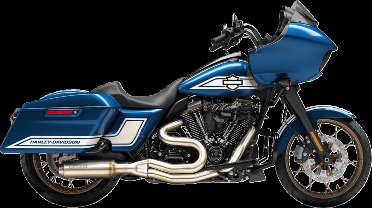 BASSANI XHAUST 1F98SSE SCARICO COMPLETO 2 in 1 silenziatore Super Bike Harley Davidson FLHX 1923 ABS Street Glide 117 17>25