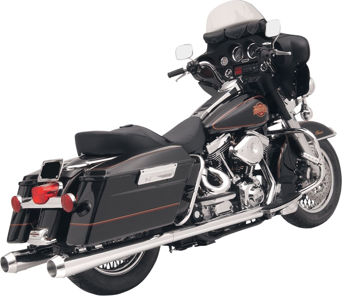 BASSANI XHAUST FLH-517 Silenziatori slip-on a megafono Harley Davidson FLTRX 1690 ABS road Glide 95>16