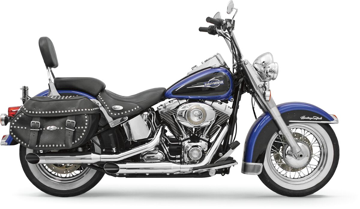BASSANI XHAUST 12117F Silenziatori slip-on Firepower da 3″ Harley Davidson FLSTC 1690 ABS Heritage Softail Classic 07>17