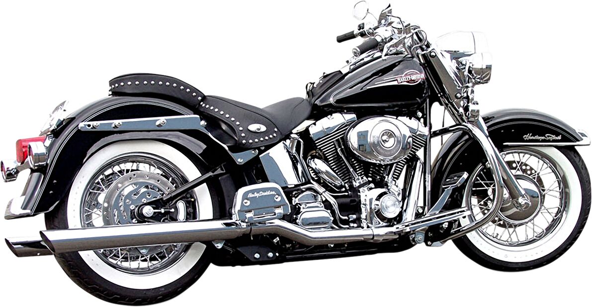 BASSANI XHAUST 31117B Silenziatori slip-on per collettori True Dual  Harley Davidson FLS 1690 Softail Slim 89>17