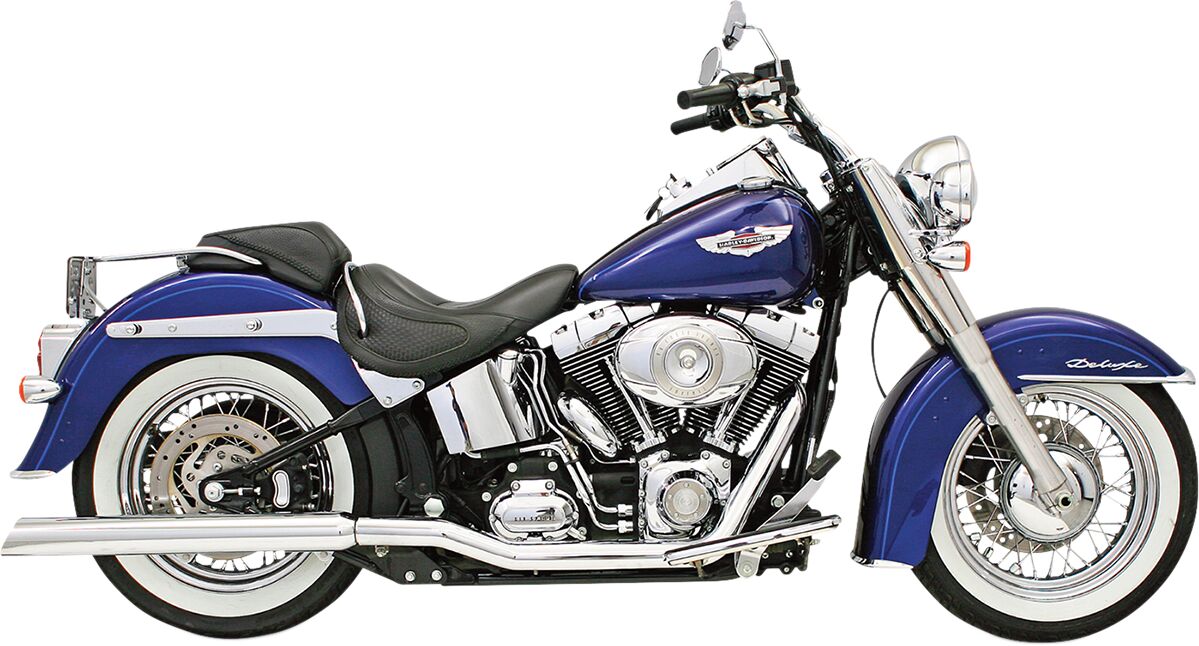 BASSANI XHAUST 31117C Silenziatori slip-on per collettori True Dual Harley Davidson FLSS 1800 ABS Softail Slim S 89>17