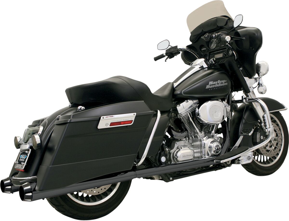 BASSANI XHAUST FLH-517LRB Silenziatori slip-on a megafono Harley Davidson FLTRX 1690 ABS Road Glide 95>16