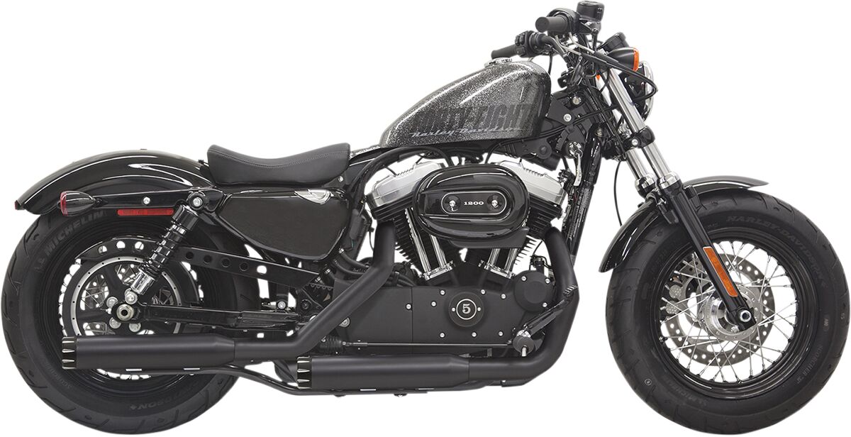 BASSANI XHAUST 1X27TB Silenziatori slip-on Firepower da 3″ Harley Davidson XL 883 1200 X ABS Sportster Forty-Eight 14>22